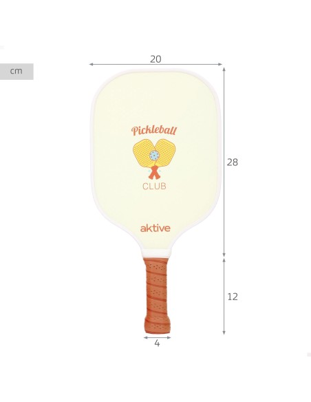 Conjunto de raquetes de pickleball 20x1x40 cm