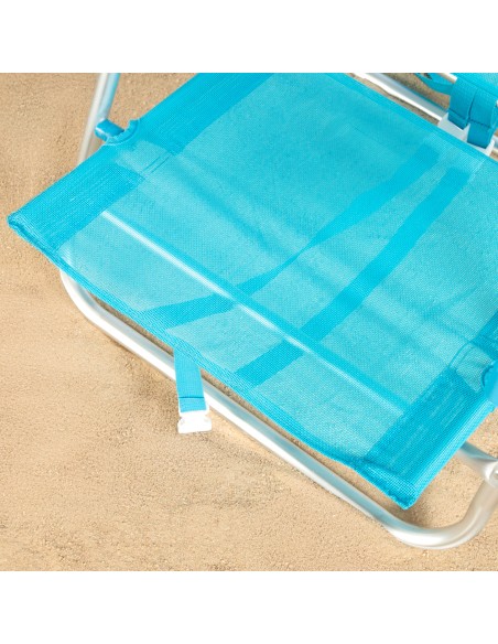 Cadeira de praia baixa multiposições caribenha 47x49x82 cm