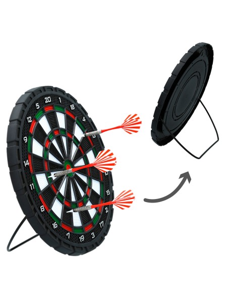 Alvo eletrônico multijogos para dardos com 3 dardos Ø31 cm