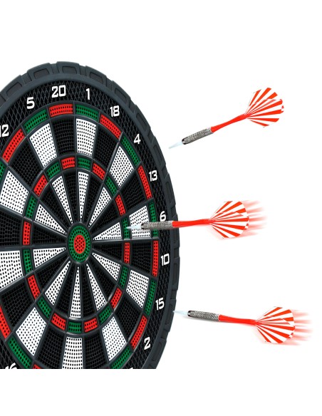 Alvo eletrônico multijogos para dardos com 3 dardos Ø31 cm