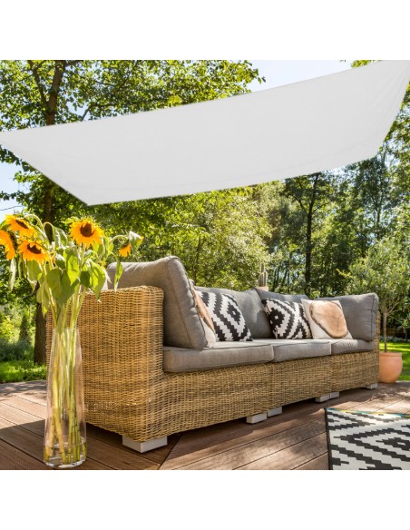 Toldo retangular para sombra 300x200 cm branco
