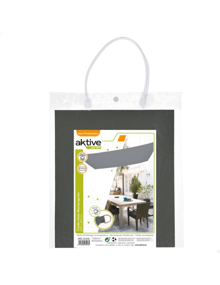 Toldo retangular para sombra, 300x200 cm antracite