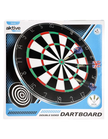 Alvo eletrônico multijogos para dardos com 6 dardos de Ø45 cm
