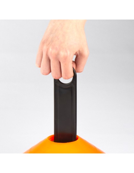 Conjunto de 50 cones de treino de utilização múltipla 19 cm com suporte