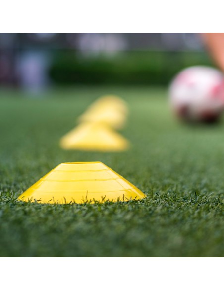 Conjunto de 50 cones de treino de utilização múltipla 19 cm com suporte