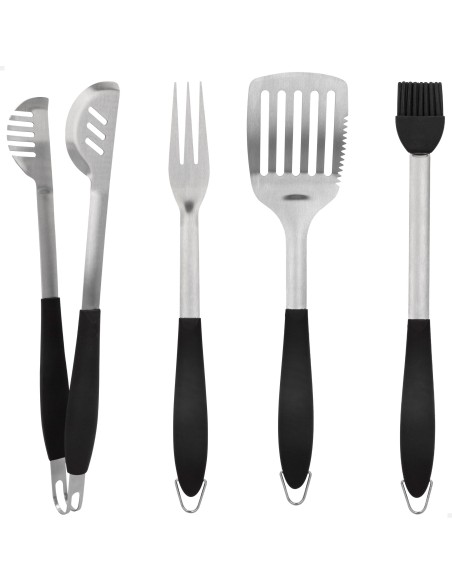 Conjunto de 4 acessórios para churrasco