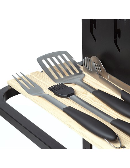 Conjunto de 4 acessórios para churrasco