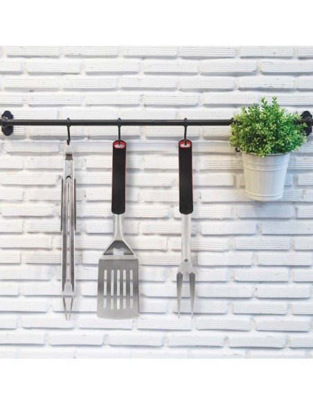 Conjunto de 3 acessórios para churrasco