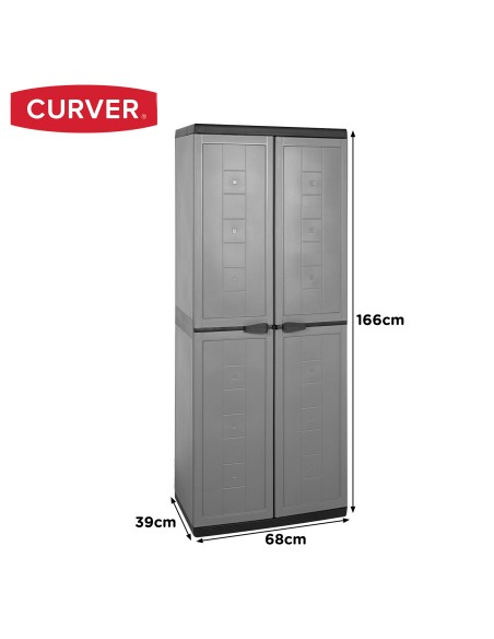 Curver Armário Broom 69x39x166 cm