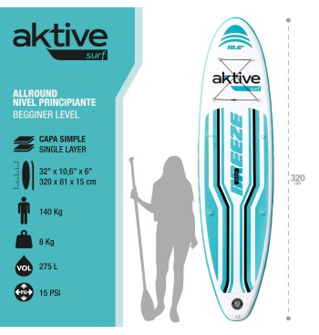 Tabla paddle surf hinchable 10.6 iniciación 2