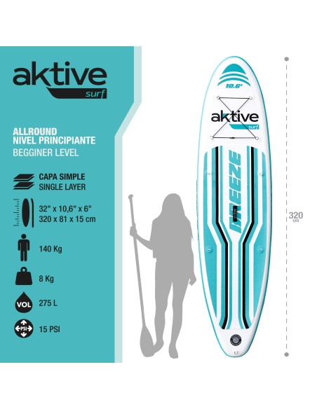 Tabla paddle surf hinchable 10.6 iniciación