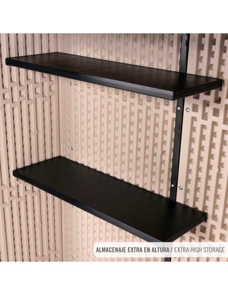 Lifetime Armário vertical externo Rough Cut™ de 1.500 litros com prateleiras