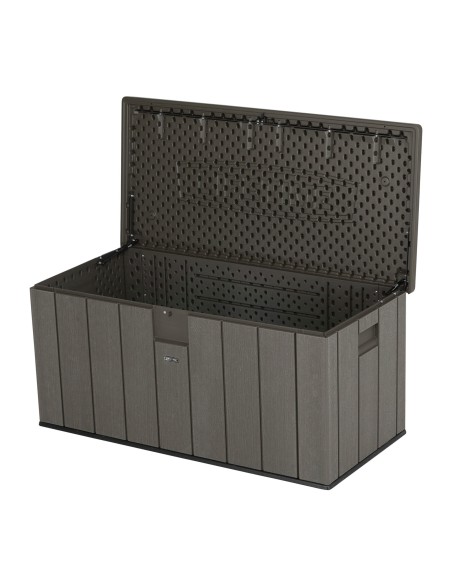 Lifetime Caixa de armazenamento de jardim marrom ultrarresistente 150x72x69 cm