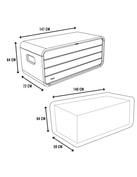 Lifetime Caixa de armazenamento externa cinza ultrarresistente com tampa articulada