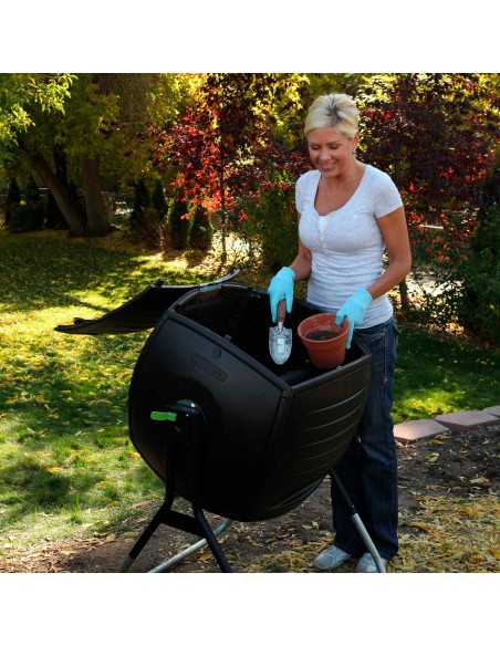 Lifetime Compostor doméstico ultrarresistente 75x81x113 cm 189 litros