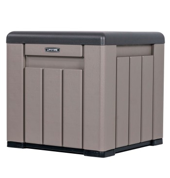 Lifetime Cubo de armazenamento externo cinza 51x51x51 cm