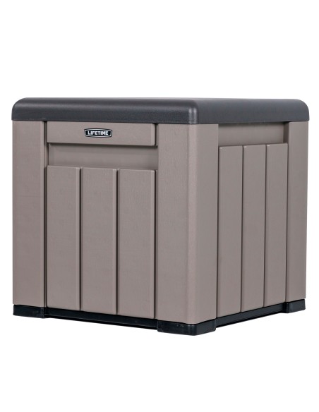 Lifetime Cubo de armazenamento externo cinza 51x51x51 cm