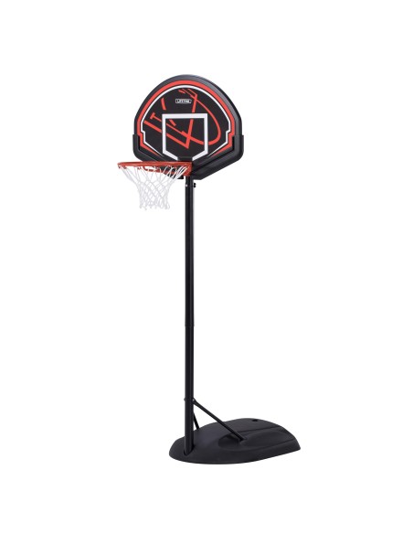 Lifetime Cesta de basquete ultrarresistente, altura ajustável 165-222 cm