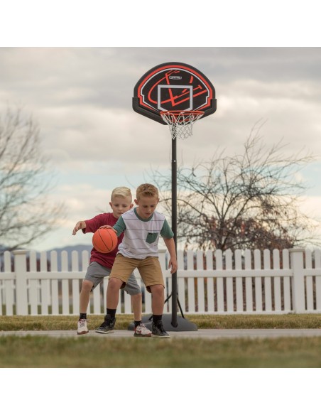 Lifetime Cesta de basquete ultrarresistente, altura ajustável 165-222 cm