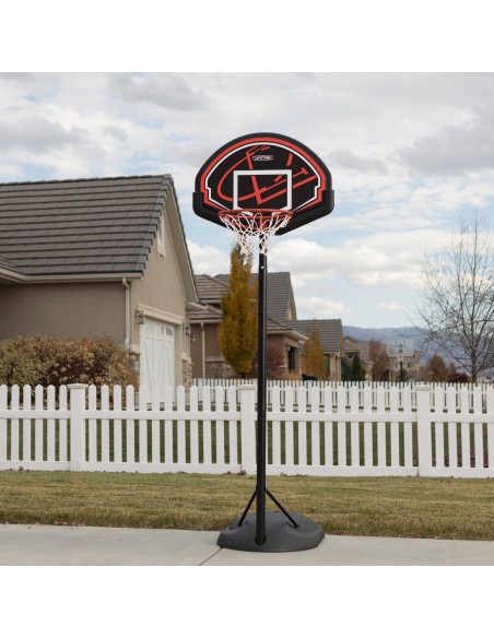 Lifetime Cesta de basquete ultrarresistente, altura ajustável 165-222 cm