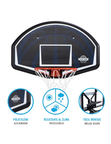 Lifetime Tabela de basquete ultrarresistente 112x72 cm