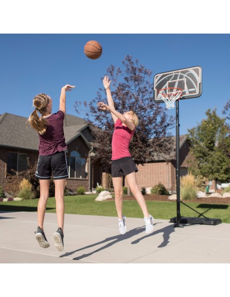 Lifetime Cesta de basquete ultrarresistente, altura ajustável 229/305 cm