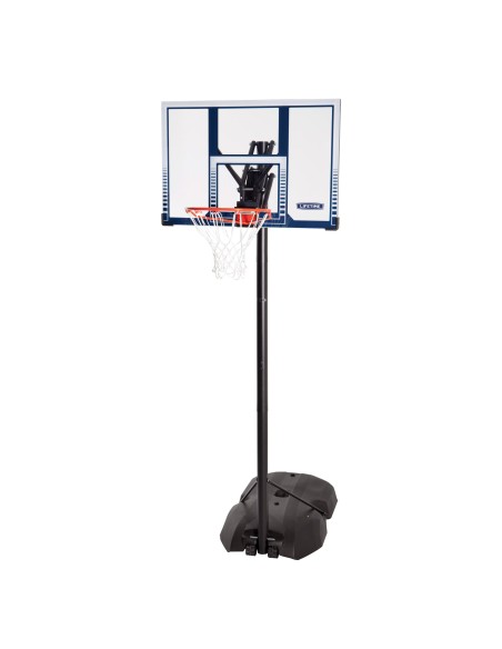 Lifetime Cesta de basquete ultrarresistente altura ajustável de 244-305 cm azul e branca
