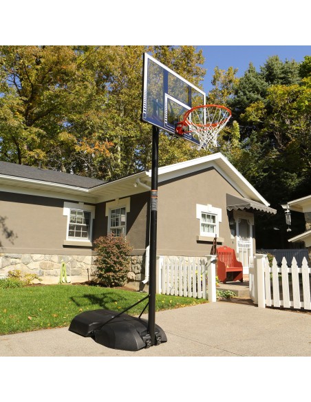Lifetime Cesta de basquete ultrarresistente altura ajustável de 244-305 cm azul e branca