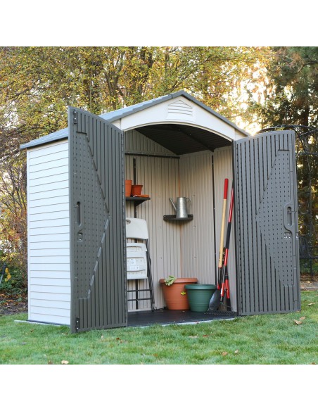 Lifetime Casinha de jardim ultrarresistente 214x142x227 cm