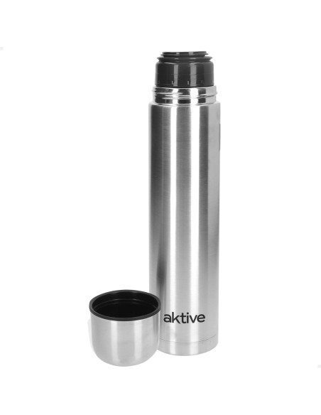 Garrafa térmica de 750 ml em aço inoxidável com tampa de rosca anti-fugas