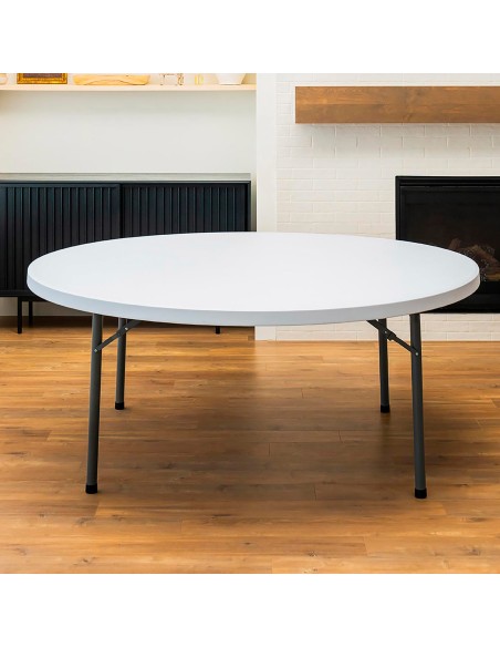 PEAKFORM Mesa redonda com pés dobráveis Ø180x74 cm