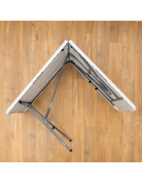 PEAKFORM Mesa retangular dobrável ao meio 180x70x74 cm