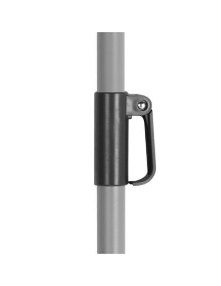 Grande guarda-sol de jardim basculante à prova de vento 230 cm UV50 antracite