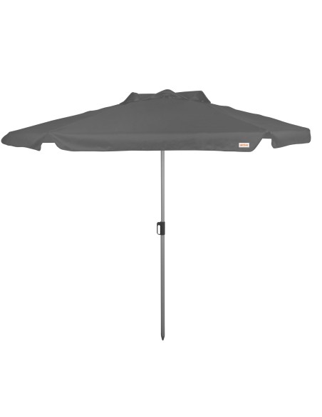 Grande guarda-sol de jardim basculante à prova de vento 230 cm UV50 antracite