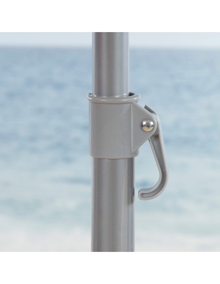 Guarda-chuva de praia à prova de vento 8 varas 200 cm riscas de marinheiro
