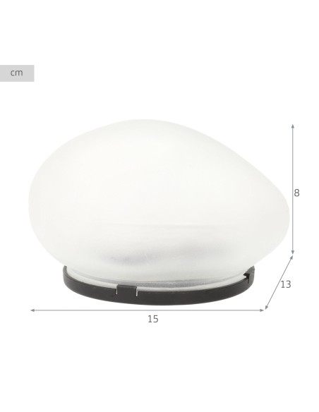 Refletor solar LED com efeito de pedra, 5 lúmens