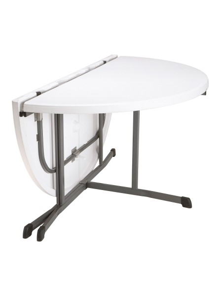 Lifetime Mesa dobrável redonda, branca, Ø152x75,5 cm