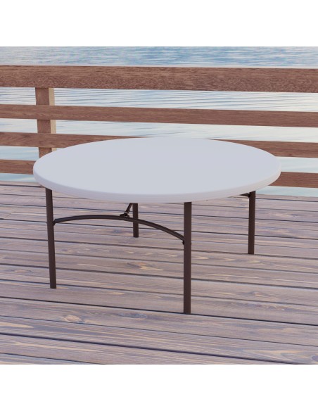 Lifetime Mesa redonda com pés dobráveis Ø152x74 cm