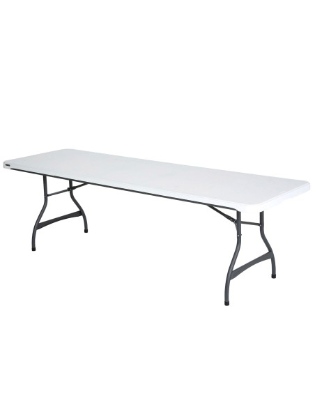 Lifetime Mesa retangular com pés dobráveis 244x76x74 cm