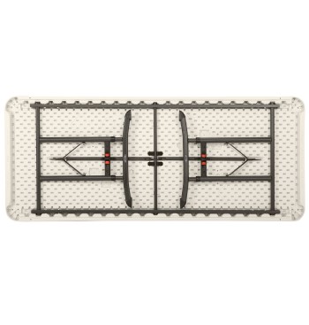 Lifetime Mesa com pés dobráveis ajustáveis 183x76x61-91 cm 2