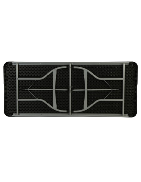 Lifetime Mesa retangular dobrável e empilhável preta 182x76x73,5 cm