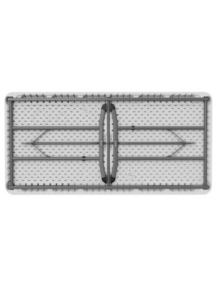 Lifetime Mesa retangular dobrável e empilhável branca 152x76 cm
