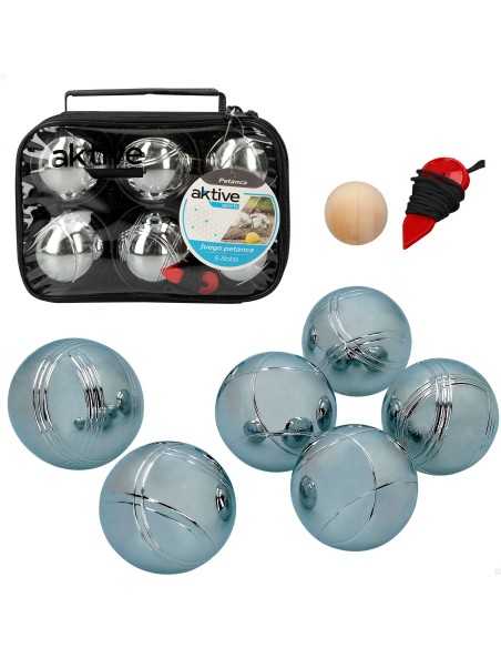 Jogo de petanca com 6 bolas