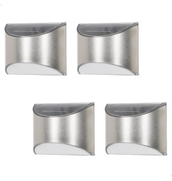 Conjunto de 4 candeeiros de parede solares LED 5-10...
