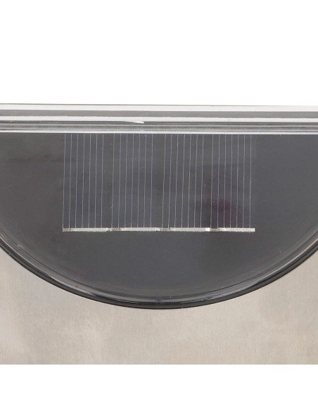 Conjunto de 4 candeeiros de parede solares LED 5-10 lúmenes em aço inoxidável