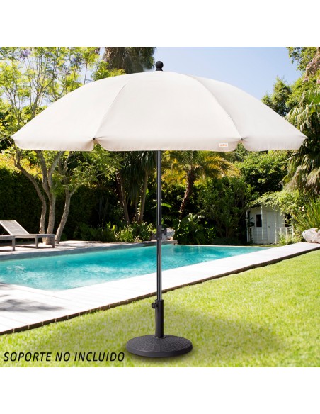 Guarda-sol de jardim basculante 240 cm UV30 bege