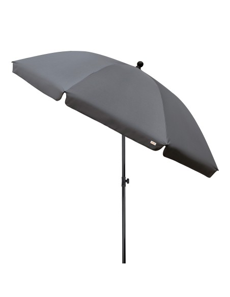 Guarda-sol de jardim basculante 240 cm UV30 cinza