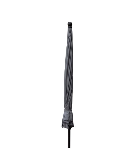 Guarda-sol de jardim basculante 240 cm UV30 cinza