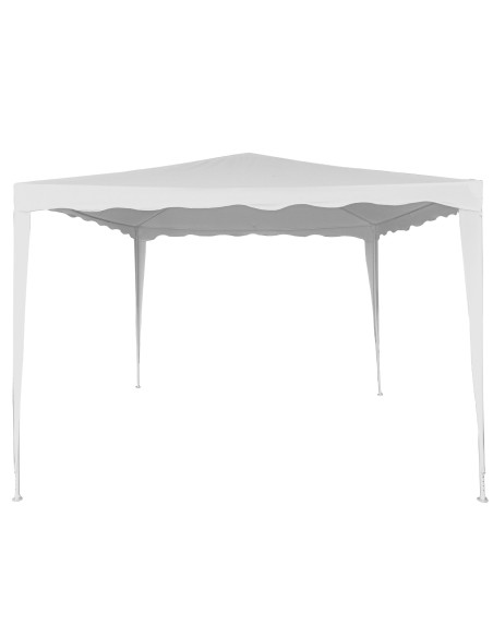Gazebo de jardim desmontável 300x300x250 cm branco