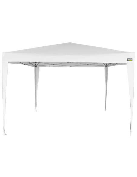 Gazebo dobrável ajustável em altura 300x300x240/250 cm branco